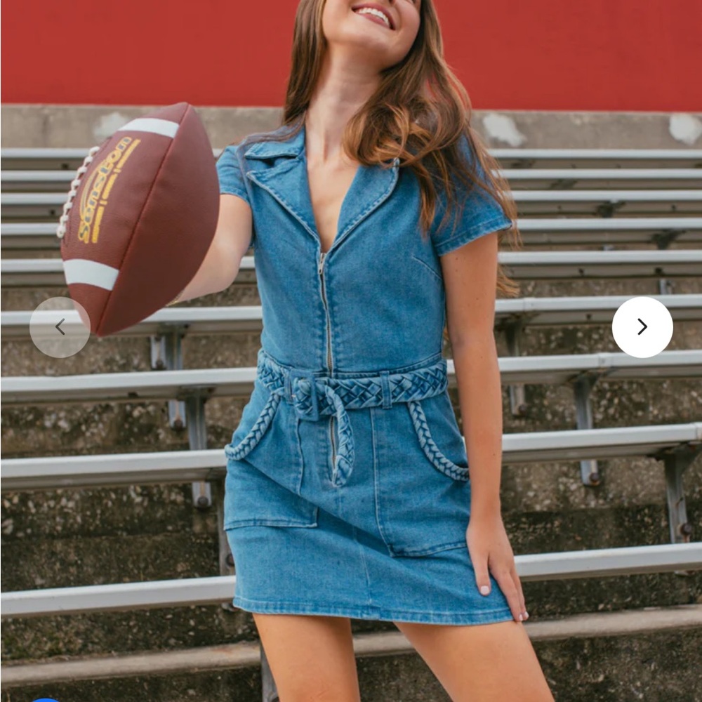 Vestique Blue Denim Dress